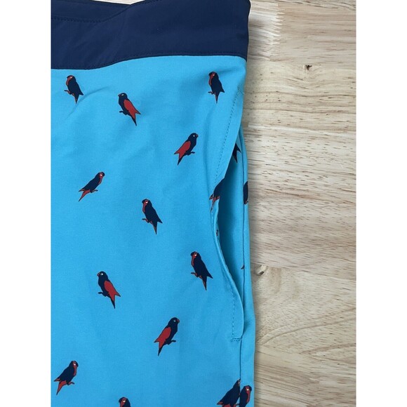 Duluth Trading Co Mens Bull Moose DuluthFlex 9" Parrots Print Board Short Sz 38 - Picture 13 of 13